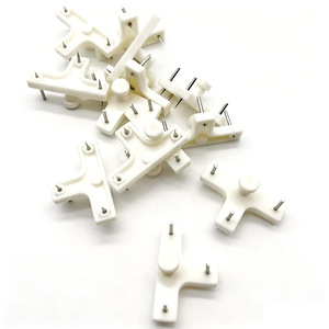 T-Shaped Plastic <b>Wall</b> Mounting Clips With Invisible <b>Nails</b> For Picture Frame Clock Photo Hooks 3-5kg Load Capacity ABS Material - Product Image 2