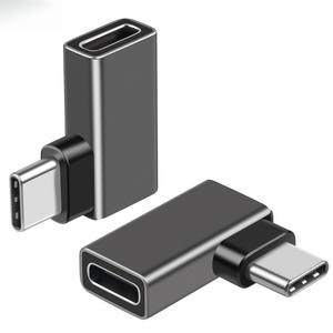 อะแดปเตอร์มุม USB-C 90 องศา 2 แพ็ค 40Gbps USB4 Thunderbolt PD3.1 240W DC Output อลูมิเนียมอัลลอยด์ <span class=keywords><strong>OTP</strong></span> สำหรับสตีมเด็คแล็ปท็อป - Product Image 1