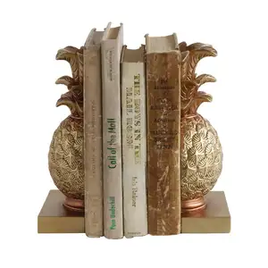 resin pineapple book end polyresin decorative book end