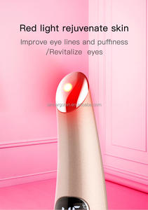 पोर्टेबल नेतृत्व चिकित्सा आंख मालिश हाथ से एंटी-झुर्रियों वाली त्वचा देखभाल उपकरण इलेक्ट्रिक डार्क सर्कल रिमूवर के साथ - Product Image 2