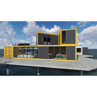Casa Contenedor Modular Desmontable de 20 pies de Bajo Costo con Paneles Sándwich, Instalación Rápida, para Oficina, Hogar, Hotel, Escuela, Hospital, Centro Comercial, Uso en Exteriores