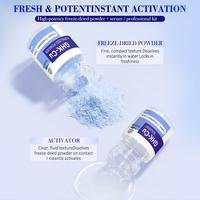 Kit de soin après microneedling : Poudre lyophilisée de peptide de cuivre GHK-Cu et ampoule lyophilisée de peptide bioactif pour la récupération post-laser
