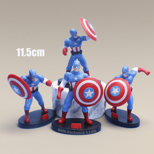 Mini Figura de Plástico del Capitán América para Pastel, Decoración para Fiestas de Aniversario de Bodas - Product Image 1