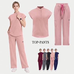 Wholesale Nursing Scrubs <b>Doctor</b> Medical Uniform <b>Set</b> Soft Stretch Scrub Suit Hospital Nurse Surgical Uniforms <b>Sets</b> - Product Image 1