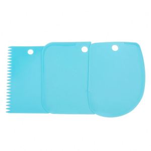 3pcs/set Baking Dough Cutting Scraper Baking Cream Scraper Thickened Cake Cream Plastic Scraper Baking Tool - Product Image 6