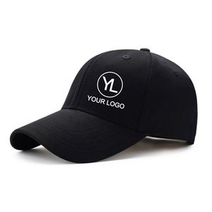 Custom Logo Curved Brim Adjustable <b>Baseball</b> <b>Cap</b> Embroidered 6 Panel Cotton Dad Hat for Event Giveaway - Product Image 1