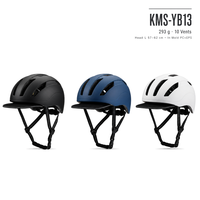 Casque de vélo électrique KMS-YB13, coque en PC, doublure en EPS, 293g, léger, 10 aérations, visière réfléchissante amovible, intérieur amovible