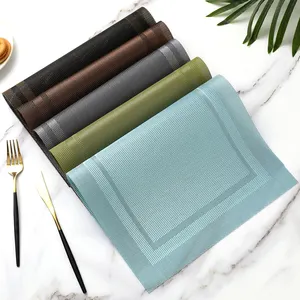 Benutzer definierte Teslin Western Food Matte PVC Tisch matte Hotel Non-Gradient Wärme dämm platte Matte Untersetzer Tischset