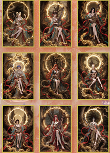 FeiMeng Culture belle fille carte à collectionner le monde de Ninja acrylique couleur papier conseil jouant jeu carte loisirs cadeaux - Product Image 3