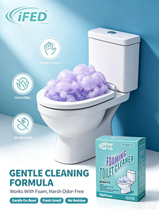 Polvere detergente schiumogena per <span class=keywords><strong>WC</strong></span>, rimuove calcare e urina sotto il bordo, per una pulizia profonda del bagno domestico - Product Image 3