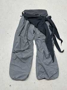 Pantalon cargo long à fronces et à volants, coupe ample, style West Coast, tendance Hot Girl Europe-Amérique, unique, streetwear décontracté et relaxé - Product Image 6