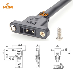 Cavo di Prolunga CANBus XT30 2+2 Amass Maschio-Femmina con Vite per Montaggio su Pannello, per Robotica, AGV, Automazione Industriale, Servomotore - Product Image 2