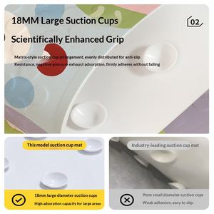 Alfombra <span class=keywords><strong>de</strong></span> Baño Antideslizante Cuadrada con Patrón <span class=keywords><strong>de</strong></span> Animales <span class=keywords><strong>de</strong></span> Dibujos Animados, Alfombra <span class=keywords><strong>de</strong></span> Ducha para Niños, Alfombra Impermeable Resistente a Caídas - Product Image 2