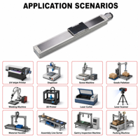 Actionneur linéaire à vis à billes en acier Pi Clean Room, moteur servo 1 axe, course personnalisée 100-1050 mm pour équipement CNC, PCB, SMT