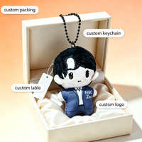 Mini poupée en peluche personnalisée mignonne de 5 cm et 10 cm, douce au toucher, pendentif personnalisé, figurine en peluche tendance, porte-clés, breloque de sac CPC