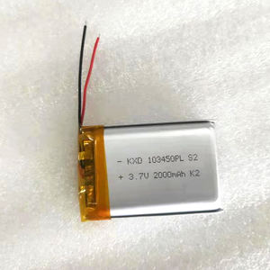 כוח <span class=keywords><strong>Li</strong></span> יון ליתיום פולימר סוללה <span class=keywords><strong>3.7v</strong></span> 2000mah lipo סוללה 103450 batterie עם 3p מחבר - Product Image 4