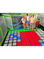 Tuiles de jeu de sol interactives à LED avec effet de relais méga, 30x30cm, pour jeux de pixels et divertissement sportif