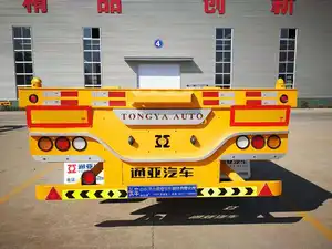 Đa mục đích vận chuyển container phẳng bán Trailer với tùy chỉnh thấp phẳng ssemi-trailer