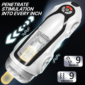 Copa de Masturbación Vibradora de 9 Velocidades para Hombre, Material TPE Suave, Diseño Ergonómico, Calefactable, Impermeable, Sensación Real al Tacto, Juguete Sexual para Adultos - Product Image 1