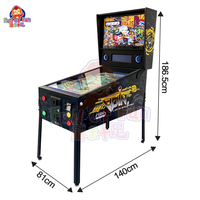 Máquina de Pinball Virtual 1700 en 1, Lista para Usar, con Pantalla Triple 4K para Diversión Familiar en la Sala de Juegos