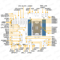 Carte mère serveur à prise unique MBD-X14SBI-F X14SBI-TF, Xeon 6700 LGA-4710, 8xDIMM DDR5, 6xPCIe 5.0, double Gigabit LAN, ATX, M.2, neuve