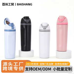 Stainless Steel Double Wall Insulated Water Bottle 500Ml Sports Outdoor Portable With Handle For Men Women Travel Use - Product Image 4