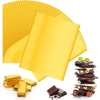 Papel de Aluminio para Envolver Chocolate, Rollo de Papel de Aluminio para Contacto con Alimentos, para Envolver Chocolate