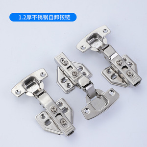 Herrajes para Muebles, Bisagra Metálica Resistente para Armario, Copa de 35mm, 4 Orificios, Bisagra Fija para Gabinete - Product Image 6