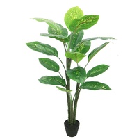 Vente en gros d'arbres artificiels en feuillage de zèbre galaxie de 150 cm, plante décorative artificielle, décoration pour la maison et le bureau