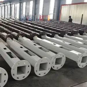 China Supplier Factory Verzinkt 12m Höhe Lichtmast 6m Pol Solar Straßen laterne