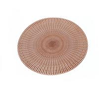 Tapis de table classiques 100% plastique, écologiques, résistants à la chaleur, antidérapants, épaisseur 1 cm, diamètre 38 cm, pour la décoration intérieure et extérieure
