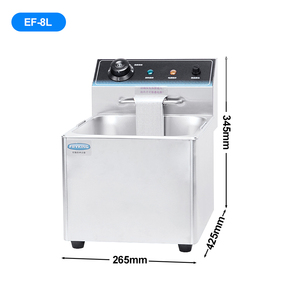 인기 판매 상품 8L 스테인리스 스틸 1탱크 소형 카운터탑 전기 딥 프라이어 (상업용) - Product Image 4