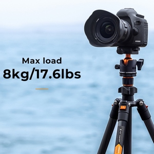 162cm de altura <span class=keywords><strong>K</strong></span> & <span class=keywords><strong>F</strong></span> CONCEPT Soporte de trípode de cámara portátil Soporte de trípode de fibra de carbono con capacidad de carga de 8kg para teléfono con cámara DSLR - Product Image 2