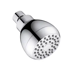 Wholesale High Pressure Shower Head 4 Inches Anti-clog Anti-leak Fixed Showerhead Chrome with Adjustable Swivel Brass Ball Joint
