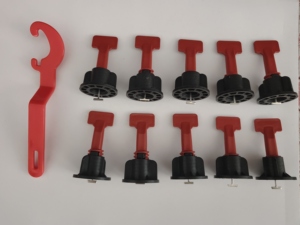 耐用的瓷砖平整度调节、可重复使用的瓷砖水平系统套件、可更换的钢销、1.5毫米楔形瓷砖调平系统 - Product Image 2