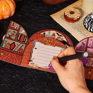 <span class=keywords><strong>Carte</strong></span> <span class=keywords><strong>de</strong></span> vœux 3D pop-up d'Halloween en gros, motif chat sorcière mignon, <span class=keywords><strong>carte</strong></span> pliable faite <span class=keywords><strong>à</strong></span> la main pour enfants, <span class=keywords><strong>carte</strong></span> d'invitation pour fête <span class=keywords><strong>de</strong></span> fin d'année - Product Image 3