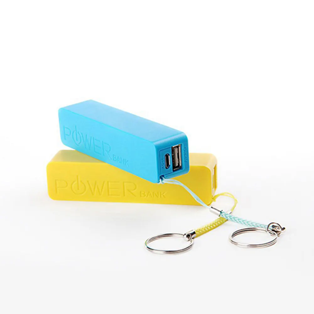 Custom OEM keyring powerbank 2600 mAh 18650 Power Bank portable charger 2600mah Veger Power Bank