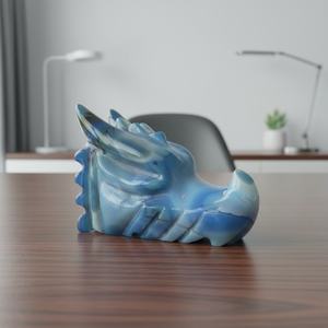 ขายส่งรูปปั้นหัวมังกรอาเกตแกะสลักอย่างประณีต รูปทรงตามหลักฮวงจุ้ย คุณภาพสูง แบรนด์คริสตัลโฮล่า แฟชั่นทันสมัย - Product Image 4