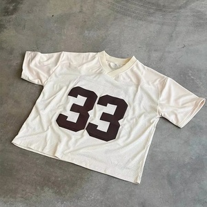 Customized Retro Style <strong>Loose</strong> Sports Mesh Football <strong>Jerseys</strong> Wholesale Summer Collection with Automated Cutting Service - Product Image 1