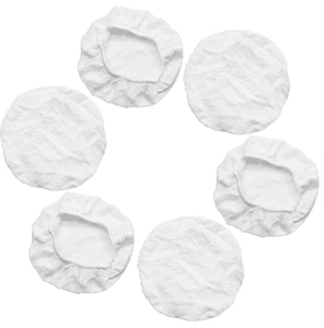 Funda de microfibra blanca reutilizable de 5-10 pulgadas para pulido de ruedas de coche, herramientas de cuidado automotriz - Product Image 3