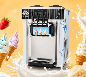 Máquina de Helado Suave Vertical Automática de Alta Productividad Comercial de Tres Cabezas QBL-918 con Certificación Energy Star para Cine - Product Image 3
