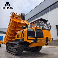 Nouveau Dumper sur Chenilles Lourd OKEMAN 10 Tonnes Diesel Euro 5 8x4 avec Boîte de Vitesses Rapide Gauche, Performances Stables et Éprouvées pour Opérations Agricoles Fixes à Grande Échelle