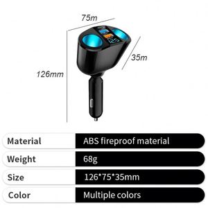 Cargador de Coche con Doble Puerto USB, Logotipo Personalizado, Pantalla de Plástico, Rotación de 360°, Carga Rápida para SUV - Product Image 4