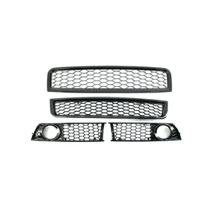 StarNav 2002-2006 pour B6 – Kit de protection de calandre avant supérieure et inférieure perforée nid d'abeille pour feux antibrouillard - Product Image 3