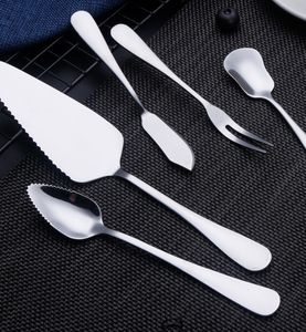 DFB0312 Cuillères à agrumes et pamplemousses semi-dentelées en acier inoxydable miroir SS304 - Product Image 5