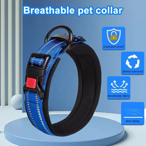 <span class=keywords><strong>Collar</strong></span> de perro reflectante con juego de correa Accesorio de Mascota de comodidad transpirable para caminar, entrenamiento y seguridad - Product Image 2
