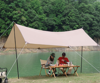 Randonnée Hamac Rainfly Camping Tarp Lumière Étanche Tente Abri Auvent Camping En Plein Air
