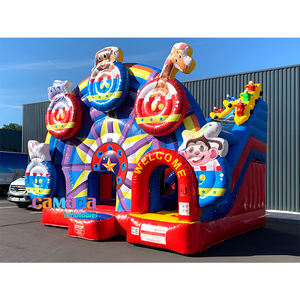 Ruota panoramica montagne russe carnevale che rimbalza scivolo Combo su misura per bambini <span class=keywords><strong>parco</strong></span> <span class=keywords><strong>giochi</strong></span> gonfiabile circo gonfiabile - Product Image 1