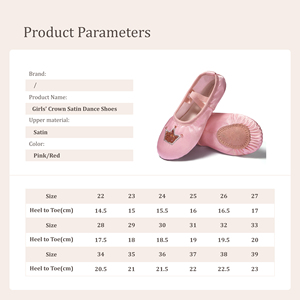 Prezzo all'ingrosso diretta della fabbrica rosa tessuto elasticizzato piatto corona <span class=keywords><strong>Ballerina</strong></span> scarpe per i piccoli bambini/donne - Product Image 4