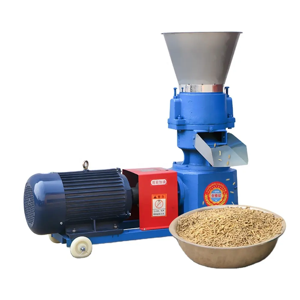 Waste Bamboo Leaves Wood Pellet Press Making Machine For Small Business